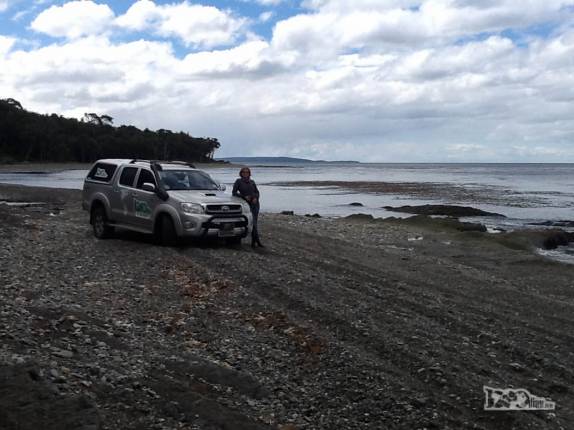 A caminho do extremo sul da América do Sul, na região de Punta Arenas, sul do Chile